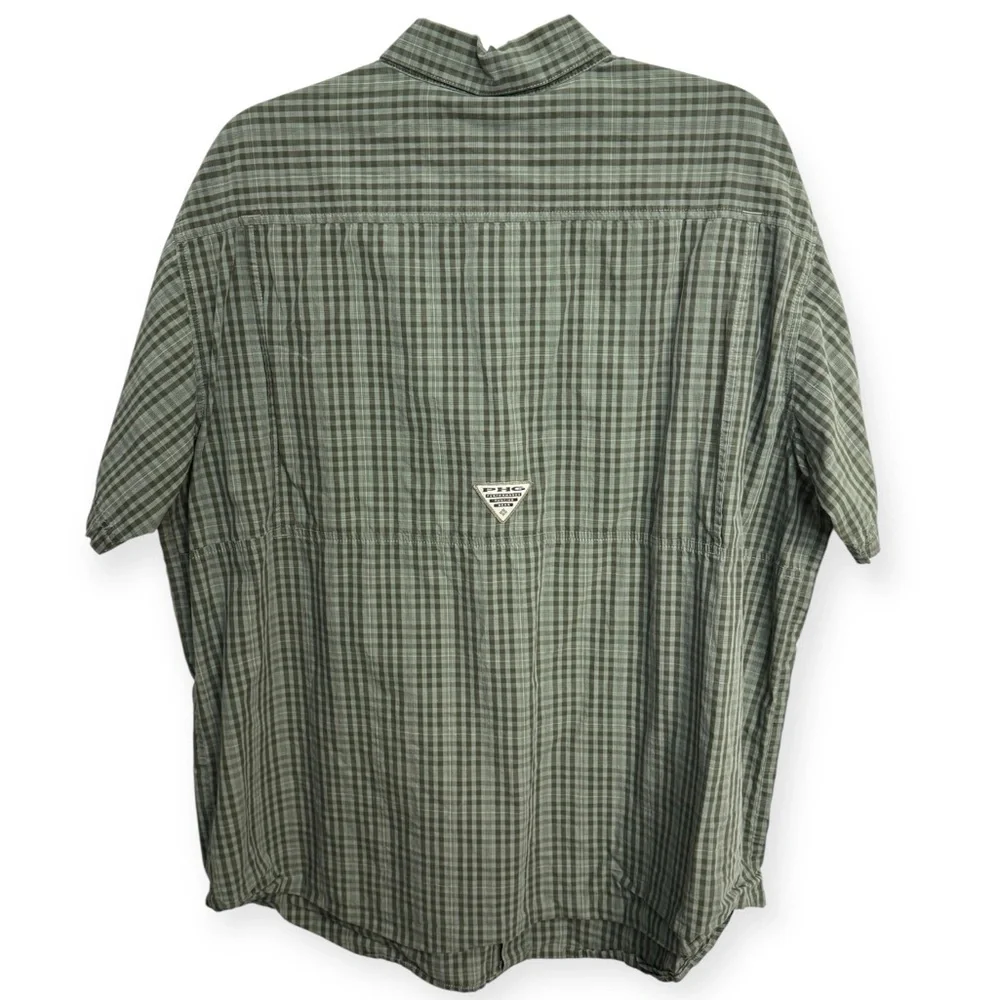 Columbia Men’s PHG Green Casual Button Down Shirt XL‎ - Picture 2 of 2